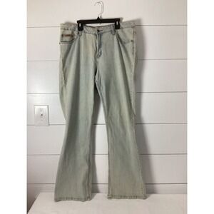 Duck Head Jeans Co Womens Light Wash Flare Bootcut Denim Jeans Size 16 Long